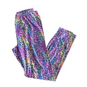 sissycos Women's Animal Print 80s Leggings Buttery Soft Pants (Fits XL) NWT